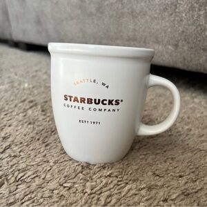 Starbucks White & Rose Gold Coffee Mug 2016